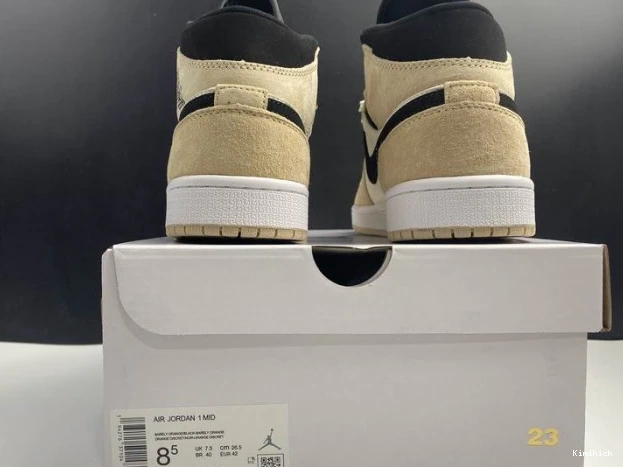 'Barely 1 815 Mid Jordan Orange' - BQ6472 TopPick Air 0609